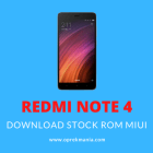 Download dan Install Stock ROM Xiaomi Redmi Note 4